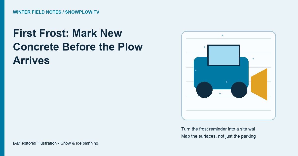 First Frost: Mark New Concrete Before the Plow Arrives — editorial artwork